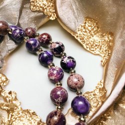 Halskde Lilla Jaspis Impression