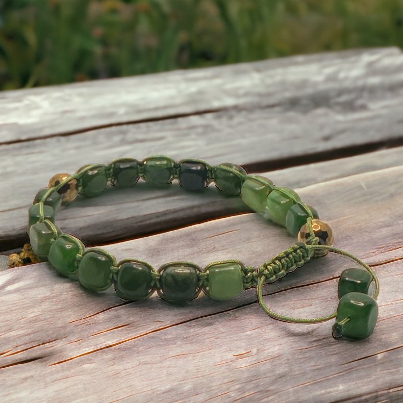 Herrearmbnd Shambala Style Square Jade
