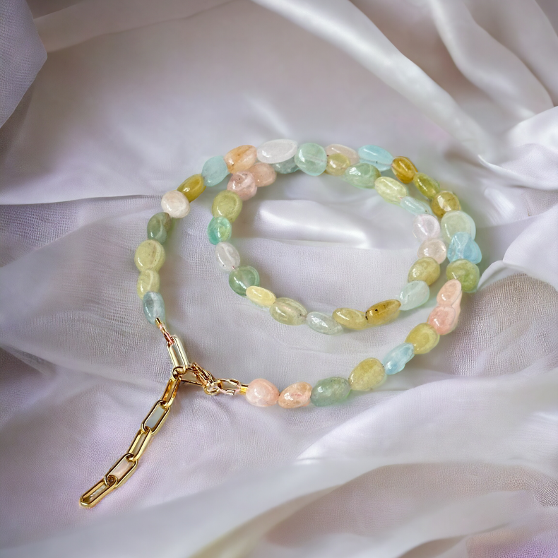 Halsk�de Morganit Nugget