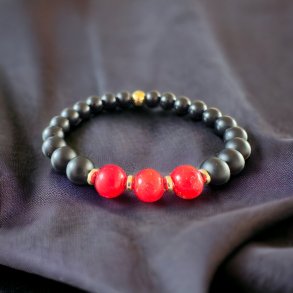 Armbnd BlackNRed