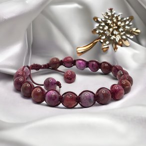 Armbnd Shamballa Style Impression Jaspis