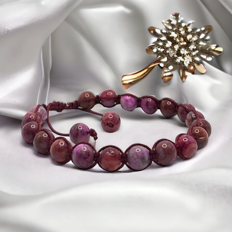 Armbnd Shamballa Style Impression Jaspis