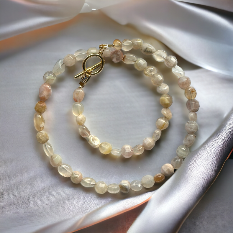 Halskde Blomsteragat