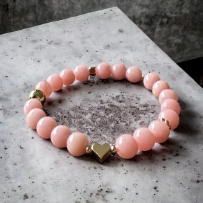 Armbnd Kinesisk Pink Opal