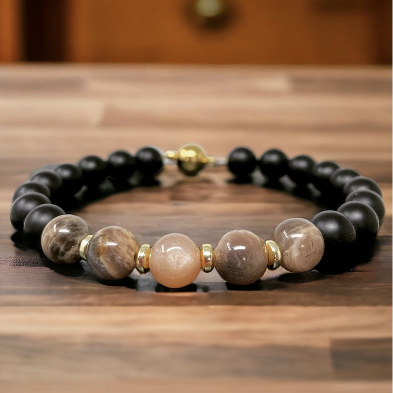 Armbnd Agat Solsten</br>Ls Beskrivelse
