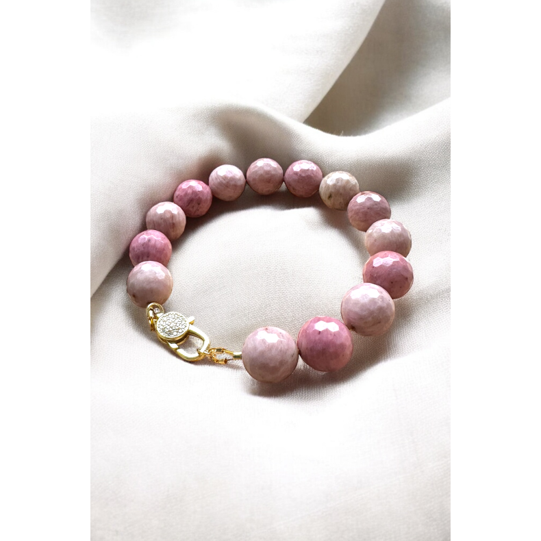 Armbnd Rhodonit 13mm