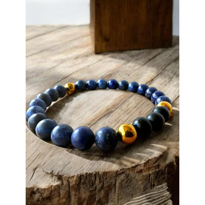 Herrearmbnd Lapis Lazuli Blue