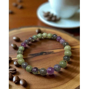 Herrearmbnd Matcha Agat