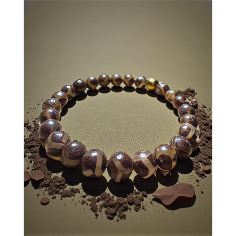 Herrearmbnd Tibetansk DZI