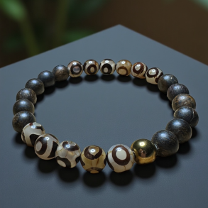 Herrearmbnd Bronzit & DZI