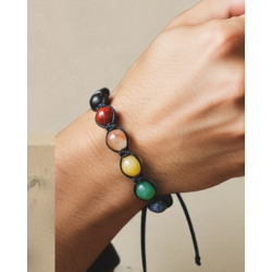 Herrearmb�nd Macrame Chakre