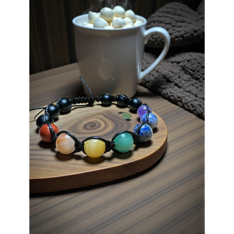 Herrearmb�nd Macrame Chakre