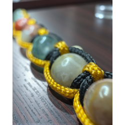 Herrearmb�nd - Macram� Ocean Jaspis