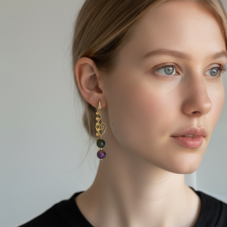 H�ndlavet Peacock �reringe