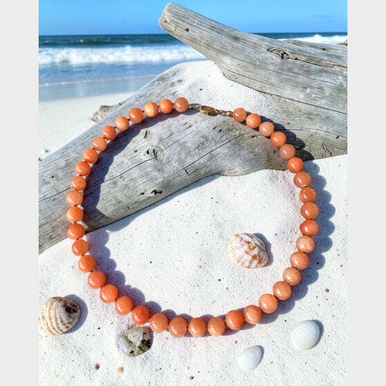 Halsk�de Orange Sommer