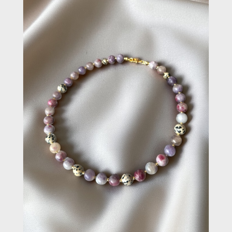 Halsk�de Pink Turmalin