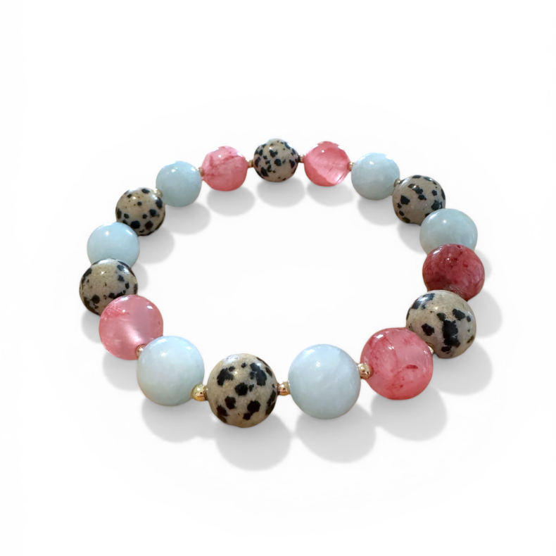 Armb�nd Blue Pink Dalmatiner 